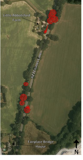 Trees and hedgerows to be removed